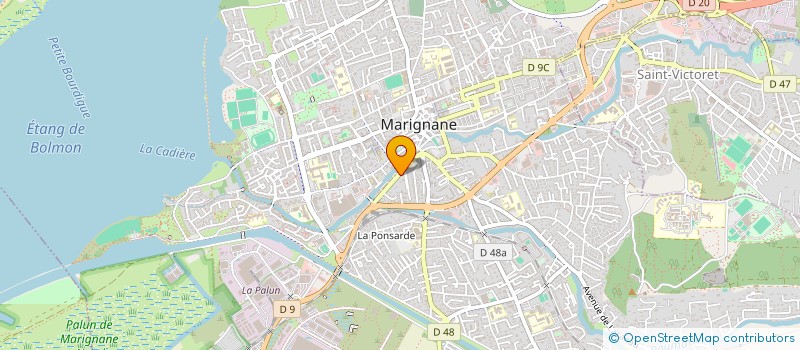 localisation de l'entreprise COPRO LE MOULIN D AVAL à MARIGNANE