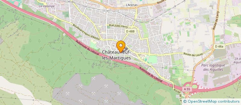 localisation de l'entreprise COPRO LE ROUCAS  CHATEAUNEUF-LES-MARTIGUES