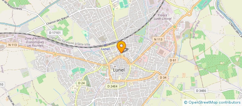 localisation de l'entreprise COPRO LE SARRAIL  LUNEL