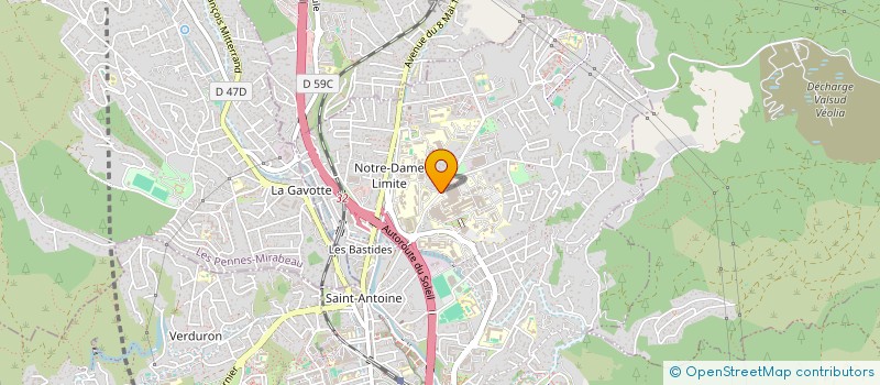 localisation de l'entreprise COPRO LE VALCORME BT A  MARSEILLE
