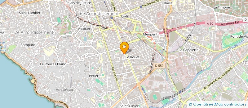 localisation de l'entreprise COPRO LE VELASQUEZ à MARSEILLE