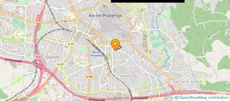localisation de l'entreprise COPRO LE VELASQUEZ à AIX-EN-PROVENCE