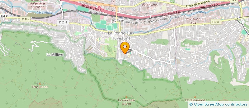 localisation de l'entreprise COPRO LES ACACIAS  LA PENNE SUR HUVEAUNE