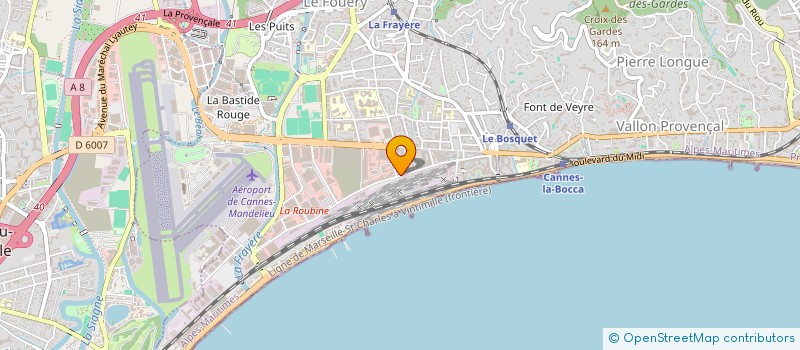 localisation de l'entreprise COPRO LES AIGUES MARINES  CANNES