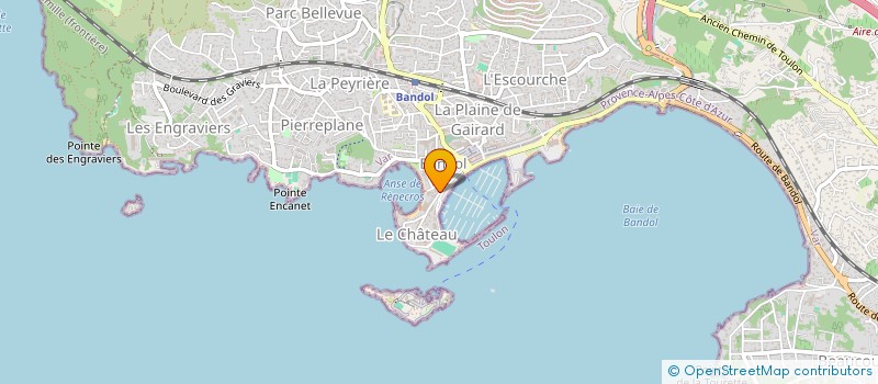localisation de l'entreprise COPRO LES AMIRANTES à BANDOL
