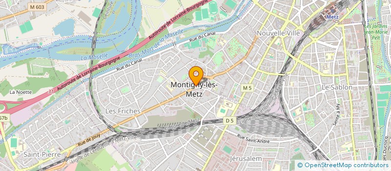 localisation de l'entreprise COPRO LES ARCADES  MONTIGNY-LES-METZ