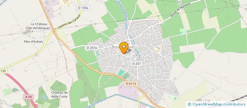 localisation de l'entreprise COPRO LES ARENES II  BOUILLARGUES