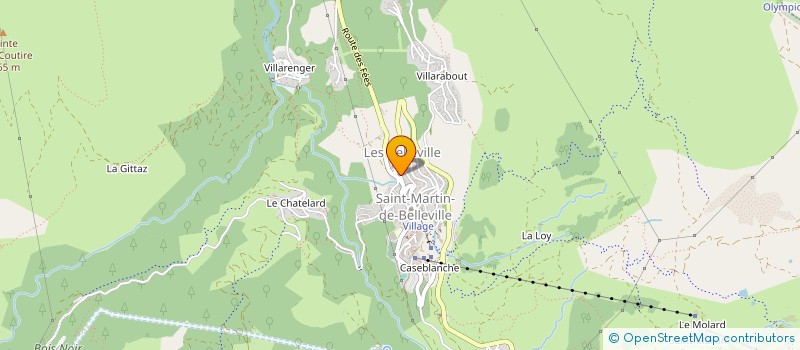 localisation de l'entreprise COPRO LES AROLLES  LES BELLEVILLE