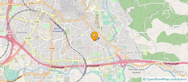 localisation de l'entreprise COPRO LES CERISIERS à AIX-EN-PROVENCE