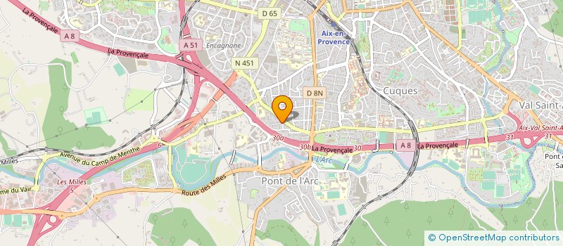 localisation de l'entreprise COPRO LES CHARMILLES à AIX EN PROVENCE