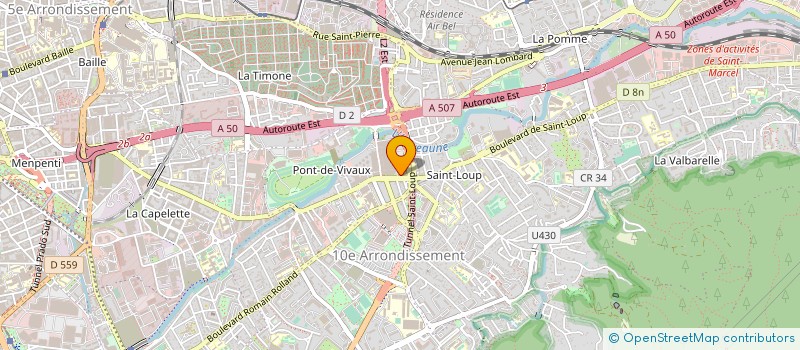 localisation de l'entreprise COPRO LES CLEMATITES à MARSEILLE