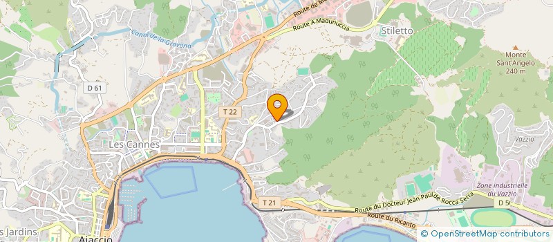 localisation de l'entreprise COPRO LES COLLINES DE PIETRALBA A ET B  AJACCIO