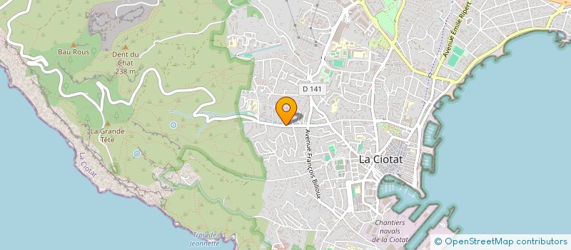 localisation de l'entreprise COPRO LES CRETES MIMOSAS à LA CIOTAT