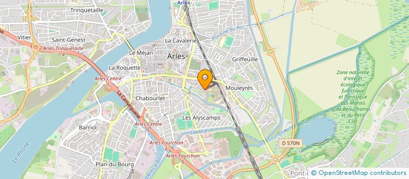 localisation de l'entreprise COPRO LES CYCLADES  ARLES