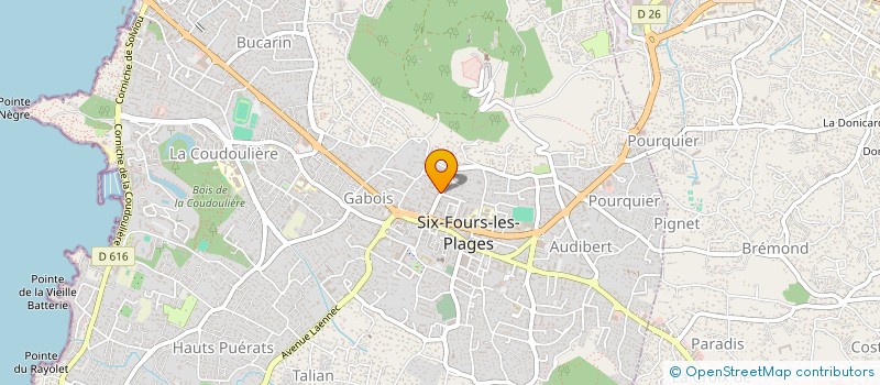 localisation de l'entreprise COPRO LES DAUPHINS à SIX-FOURS-LES-PLAGES