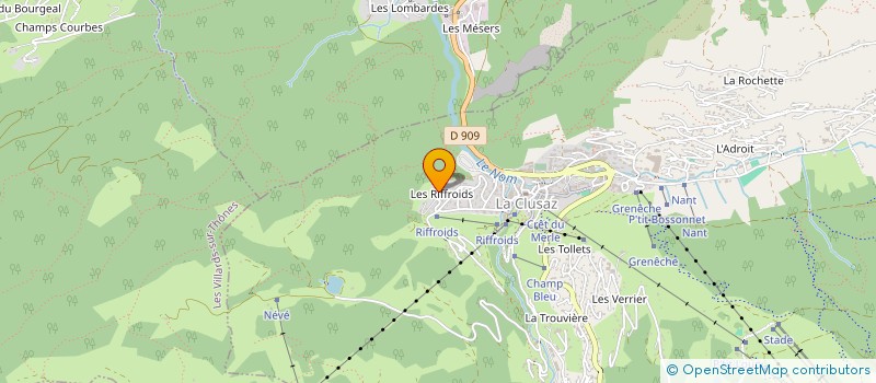 localisation de l'entreprise COPRO LES HAUTS DE RIFFROIDS à LA CLUSAZ