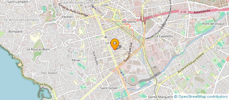 localisation de l'entreprise COPRO LES LOUVECIENNES à MARSEILLE