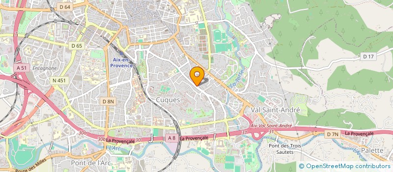 localisation de l'entreprise COPRO LES MYRTILLES à AIX-EN-PROVENCE