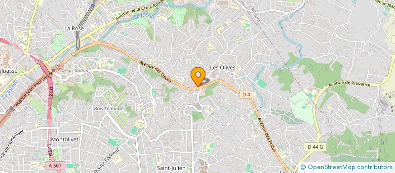 localisation de l'entreprise COPRO LES OLIVES à MARSEILLE