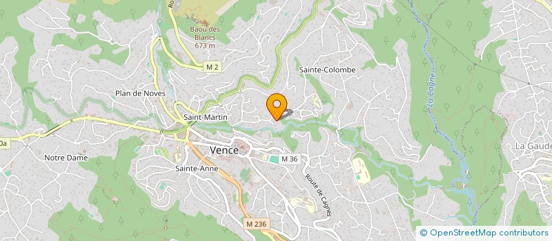 localisation de l'entreprise COPRO LES PALMIERS  VENCE