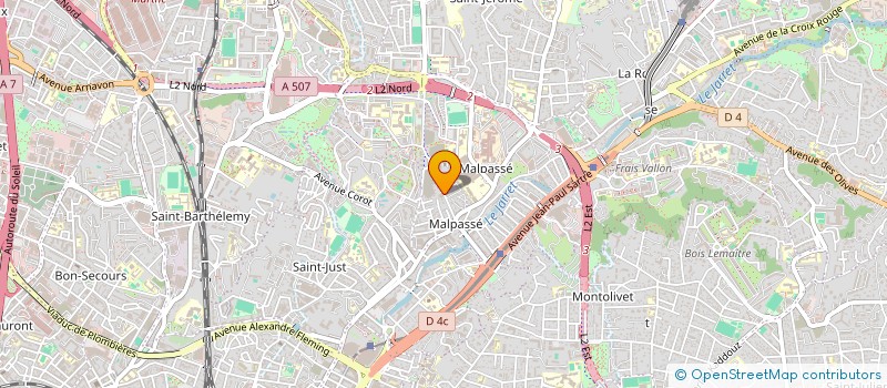 localisation de l'entreprise COPRO LES PEUPLIERS à MARSEILLE
