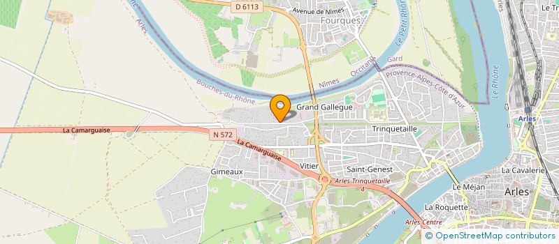 localisation de l'entreprise COPRO LES PLATANES  ARLES