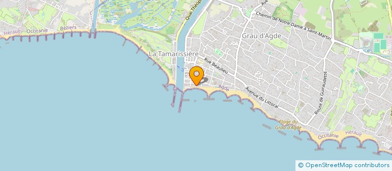 localisation de l'entreprise COPRO LES RIVAGES DE ROCHELONGUE  AGDE