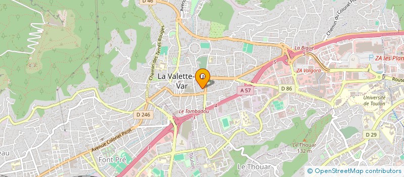 localisation de l'entreprise COPRO LES ROMARINS  LA VALETTE-DU-VAR