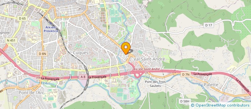 localisation de l'entreprise COPRO LES TOURELLES à AIX EN PROVENCE