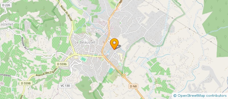 localisation de l'entreprise COPRO LES VIGNES D'AZUR  LE BEAUSSET