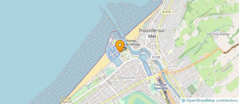 localisation de l'entreprise COPRO PORT DEAUVILLE  DEAUVILLE