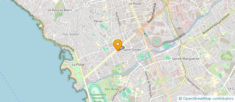 localisation de l'entreprise COPRO PRADO PARC VILLA TERGESTE à MARSEILLE