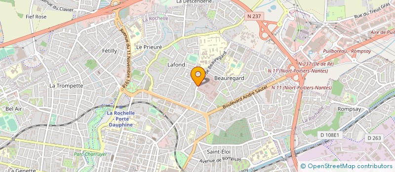 localisation de l'entreprise COPRO RES BEAUREGARD  LA ROCHELLE