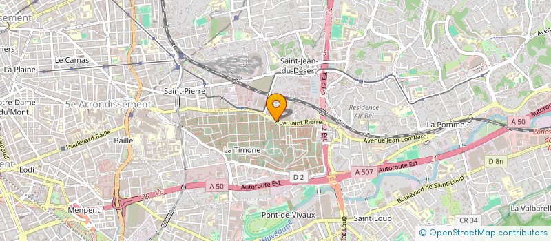 localisation de l'entreprise COPRO RES CANTA GALET 515 RUE ST PIERRE REP PAR CGS à MARSEILLE