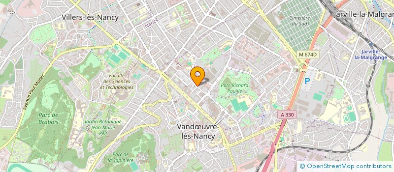 localisation de l'entreprise COPRO. RES. CORVEES JOLIES  VANDUVRE-LES-NANCY