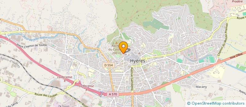 localisation de l'entreprise COPRO RES DU CHATEAU à HYERES