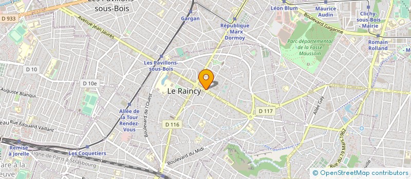 localisation de l'entreprise COPRO RES THIERS  LE RAINCY