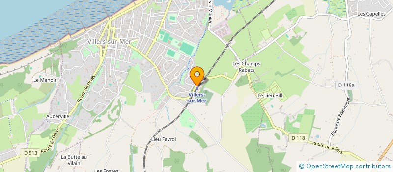 localisation de l'entreprise COPRO RESIDENCE BELLEVUE  VILLERS-SUR-MER