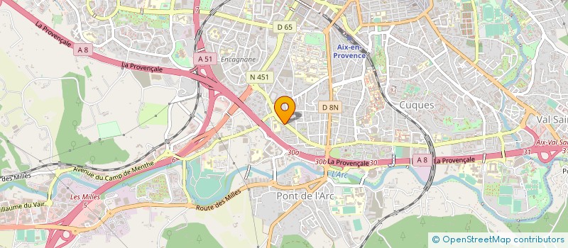 localisation de l'entreprise COPRO RESIDENCE BERNADETTE à AIX-EN-PROVENCE