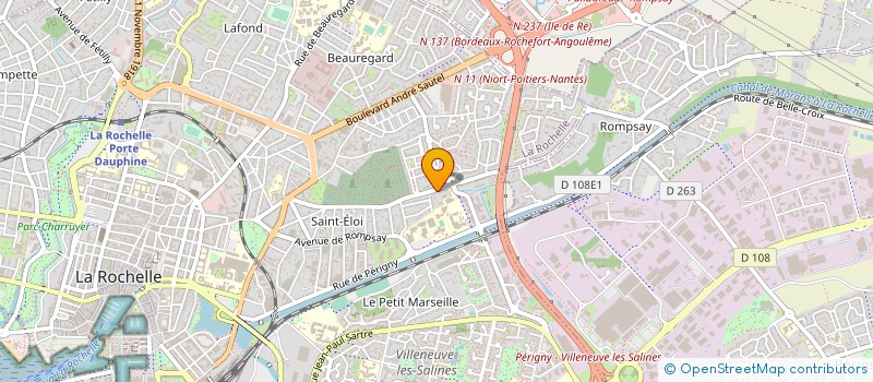 localisation de l'entreprise COPRO RESIDENCE ELOISE  LA ROCHELLE