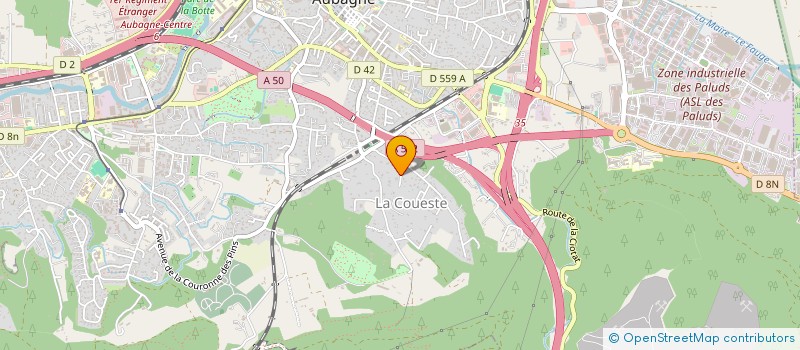 localisation de l'entreprise COPRO RESIDENCE ESTELLE à AUBAGNE