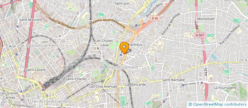 localisation de l'entreprise COPRO RESIDENCE SAINT BRUNO à MARSEILLE