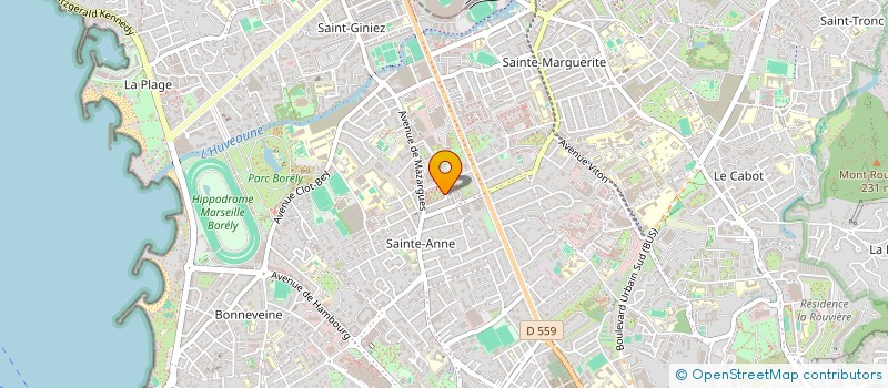 localisation de l'entreprise COPRO RESIDENCE STE ANNE à MARSEILLE