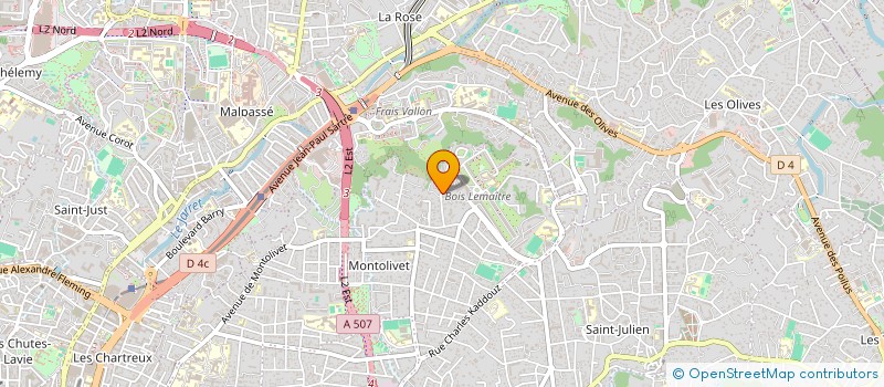 localisation de l'entreprise COPRO RESIDENCES CHENES à MARSEILLE