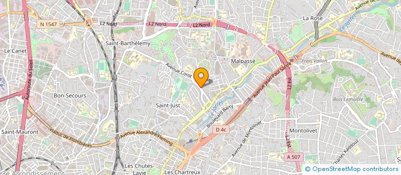 localisation de l'entreprise COPRO ROCHER BLEU à MARSEILLE