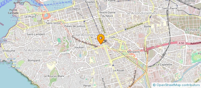localisation de l'entreprise COPRO RUE FALQUE à MARSEILLE