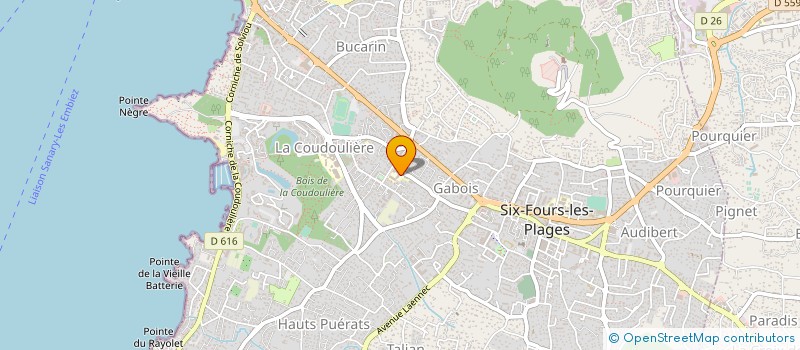 localisation de l'entreprise COPRO SAINT HUBERT à SIX-FOURS-LES-PLAGES