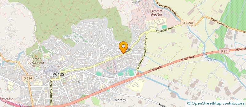 localisation de l'entreprise COPRO SALINS à HYERES