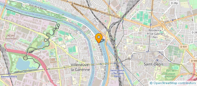 localisation de l'entreprise COPRO SDC LES MARINIERS  L'ILE-SAINT-DENIS