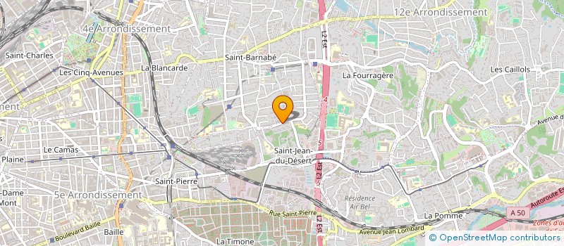 localisation de l'entreprise COPRO ST BARNABE GARLABAN à MARSEILLE